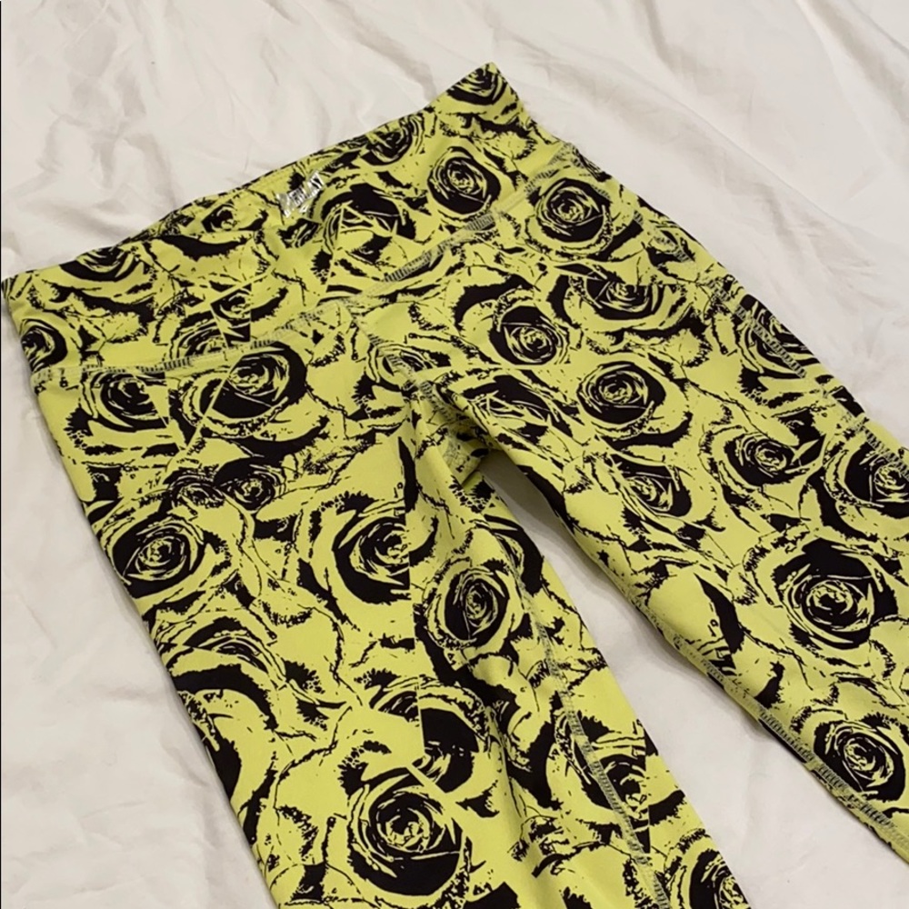 Everlast yellow and black training legging